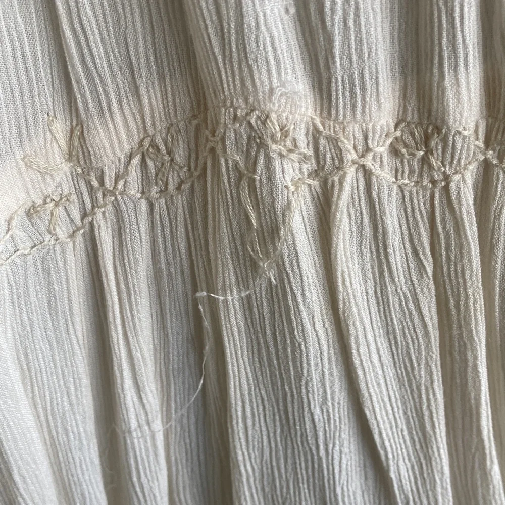 90s/ vtg Anthropologie tiered prairie babydoll dress - Picture 9 of 16